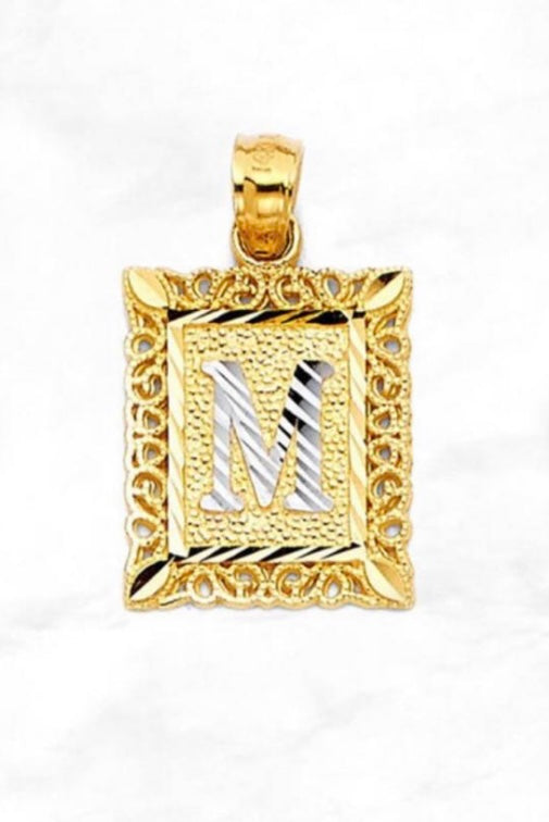 “I’ve been framed” initial necklace