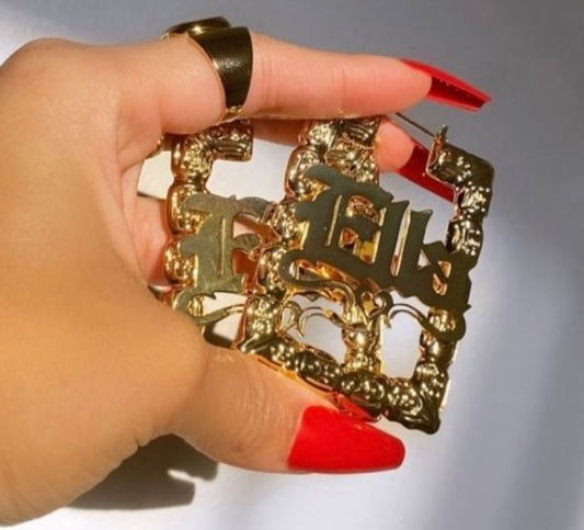 Who's a Square? bamboo earrings