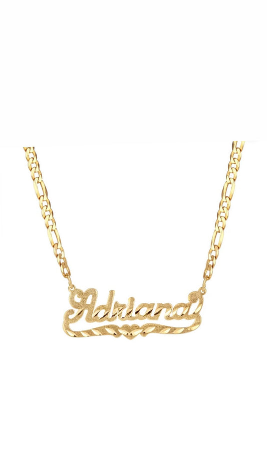Single plate nameplate necklace
