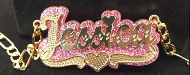 Glitter Name Necklace (kids)