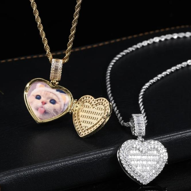 Heart locket necklace