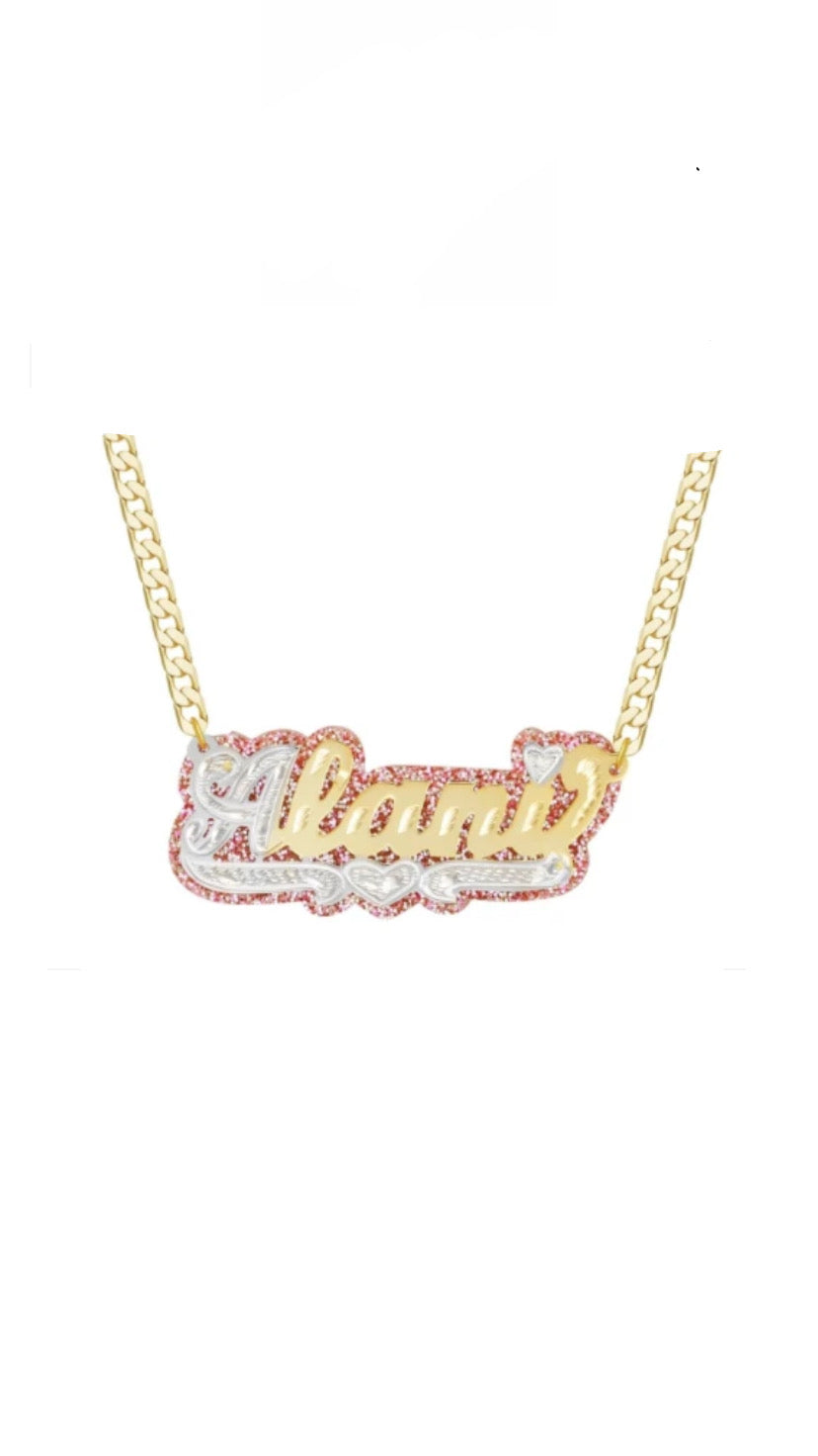 Glitter Name Necklace (kids)