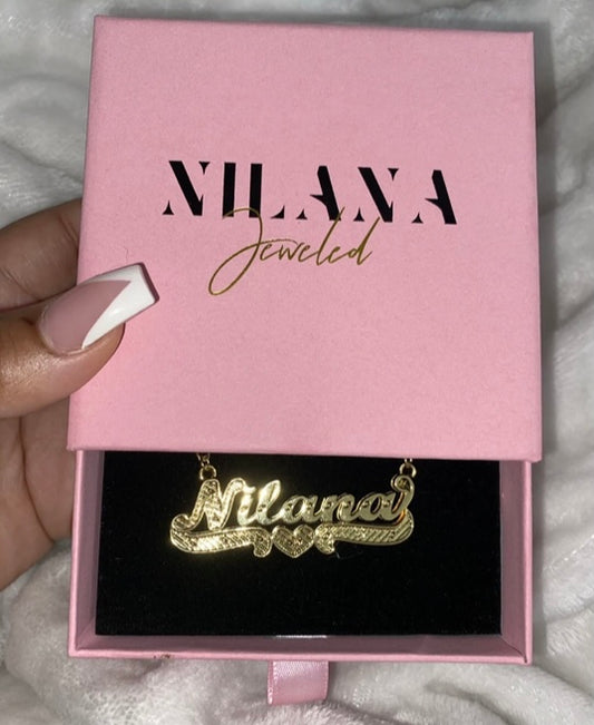 DOUBLE PLATED CUSTOM NAME NECKLACE