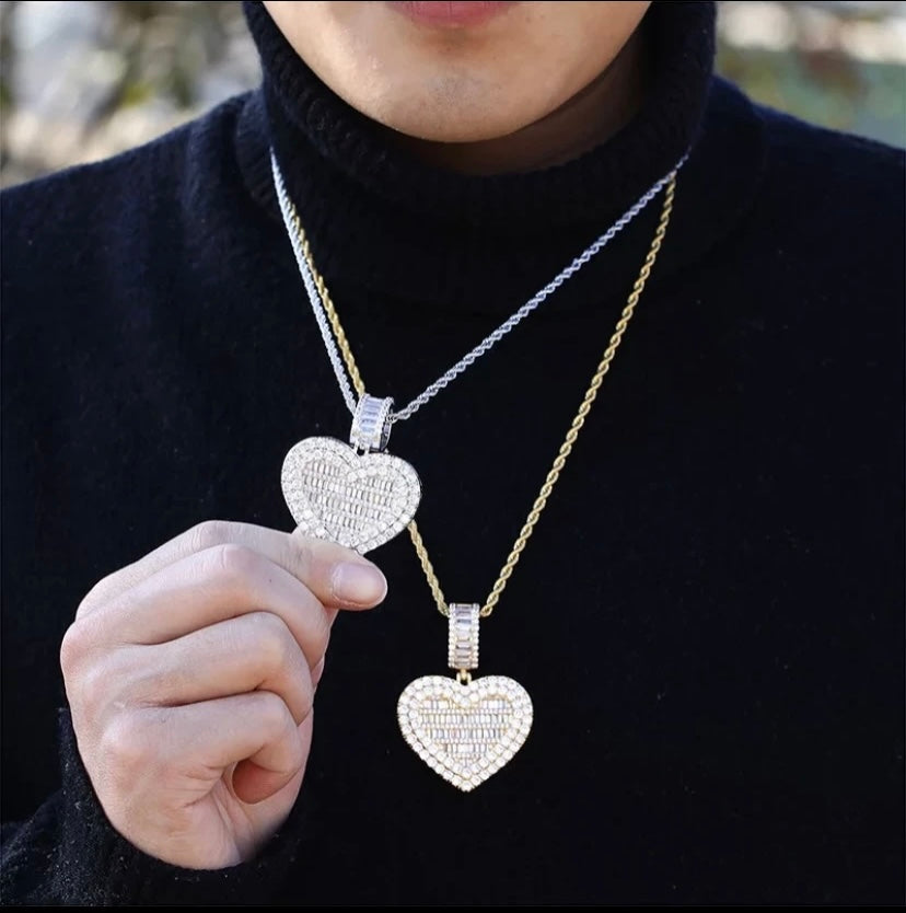 Heart locket necklace